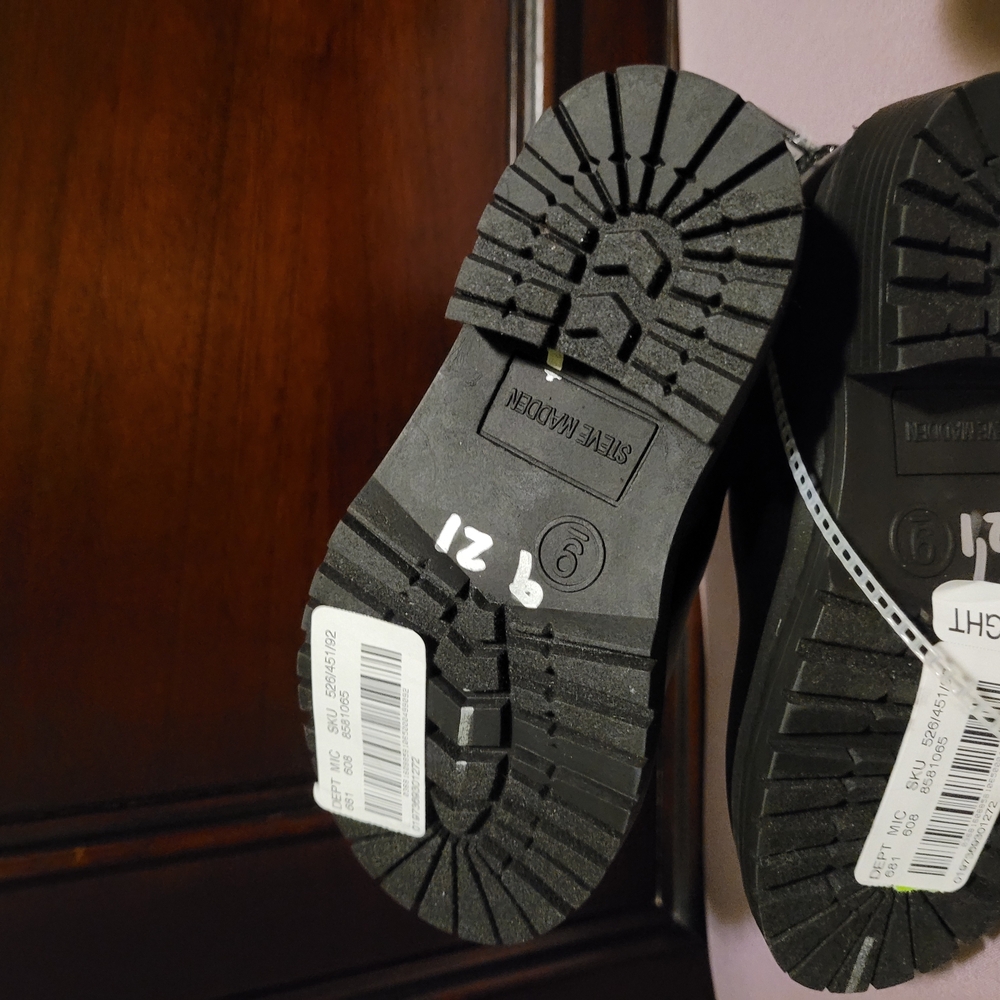 Kids Black Ankle Boots - Picture 5 of 6